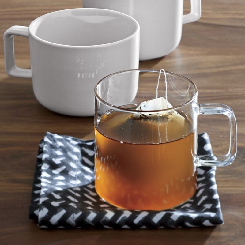 Cantina Clear Glass Coffee Mug 10oz - Image 4