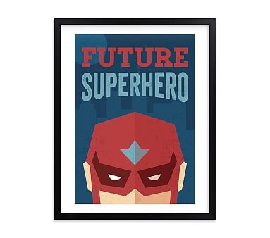 He's a Future Superhero Wall Art by Minted(R) 18x24, Black - Image 0