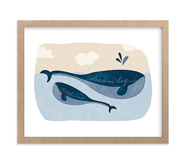 Little Whale Wall Art by Minted(R) 16x20 , Natural - Image 0