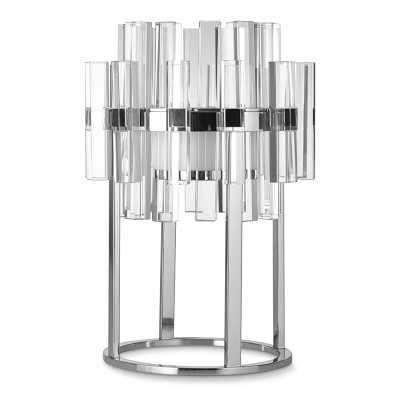 Phoebe Crystal Table Lamp, Polished Nickel - Image 0