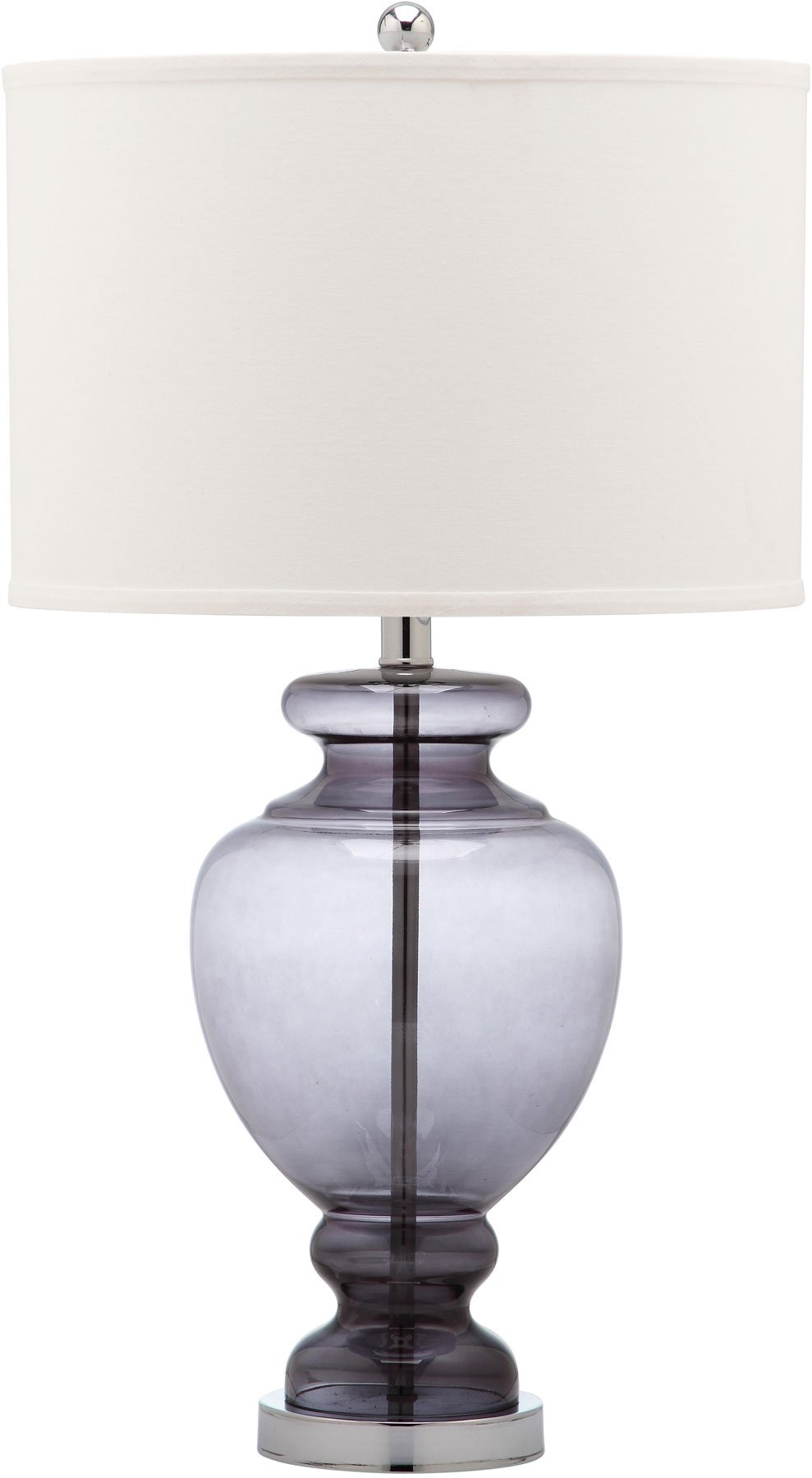 Morocco Glass Lamp - Grey - Arlo Home - Image 0