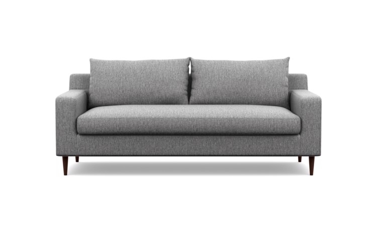 Sloan Sofa - 91" - Seed Crossweave, Walnut Tapered Leg - Single Bench Cushion - CUSTOM - Image 0