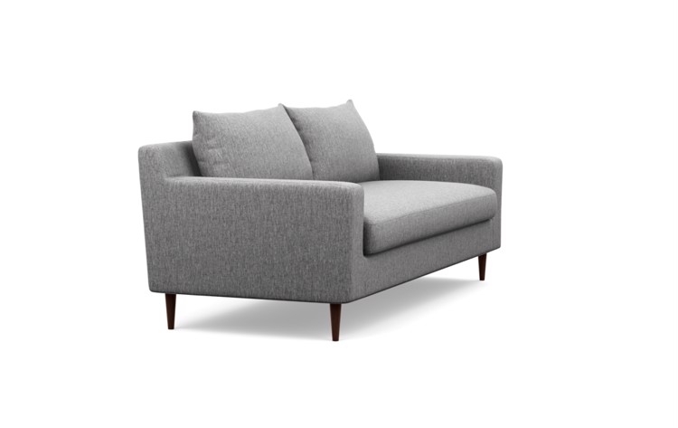 Sloan Sofa - 91" - Seed Crossweave, Walnut Tapered Leg - Single Bench Cushion - CUSTOM - Image 1
