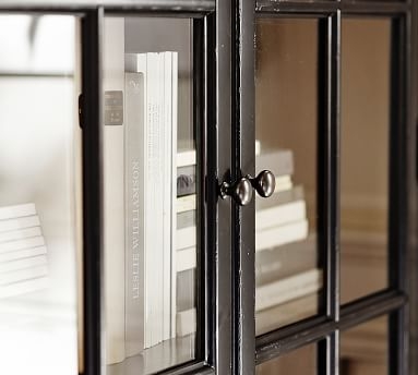 Bronson Bookcase Cabinet, Black - Image 2