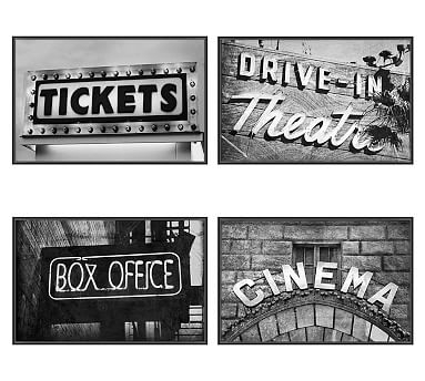 Vintage Movie Framed Prints, Set of 4 - Image 1