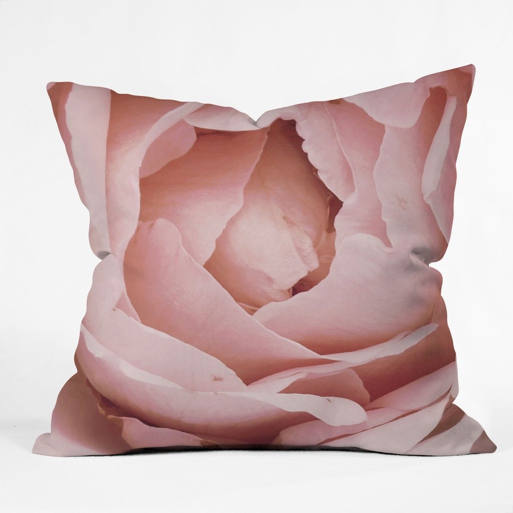 VERSAILLES ROSE Throw Pillow - Image 0