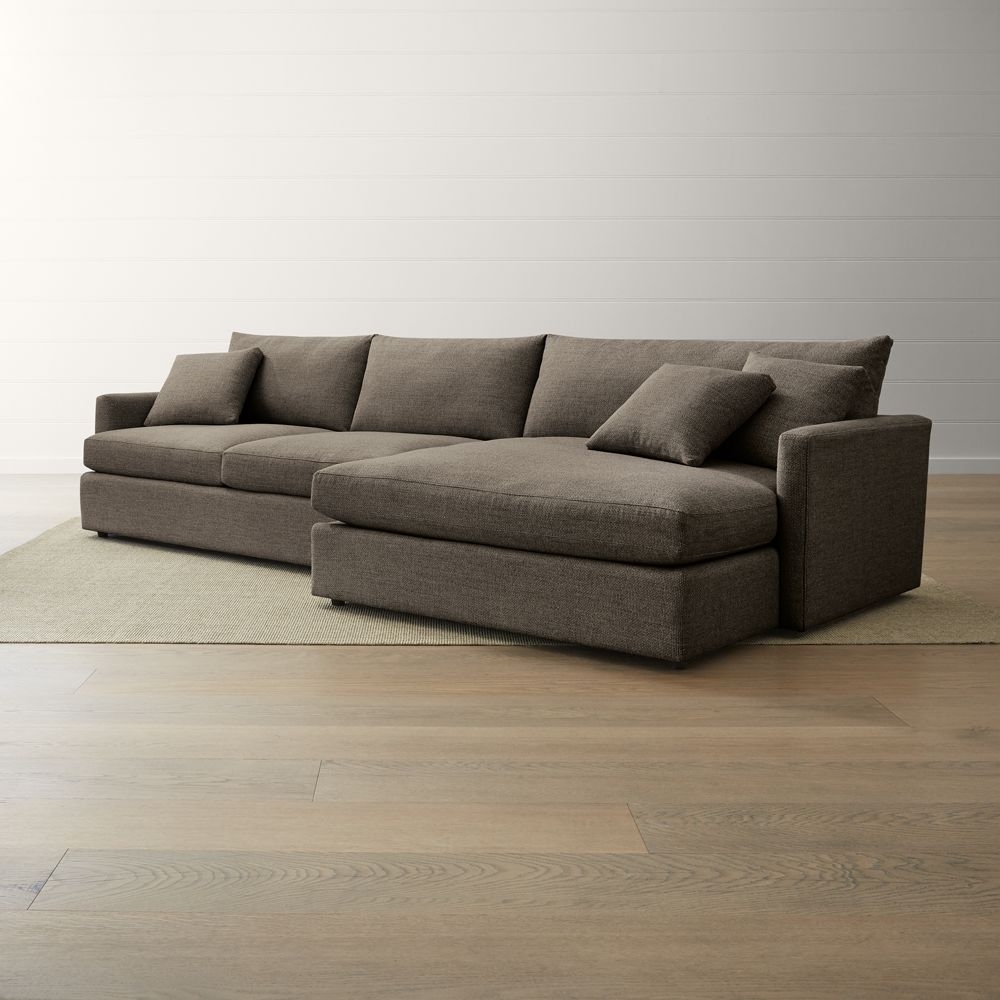 Lounge II Petite 2-Piece Right Arm Double Chaise Sectional Sofa - Image 0