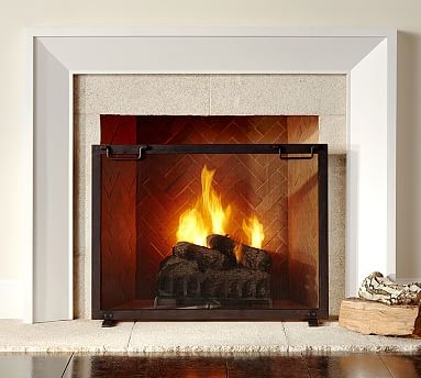 Industrial Fireplace Small Single Screen - Image 1