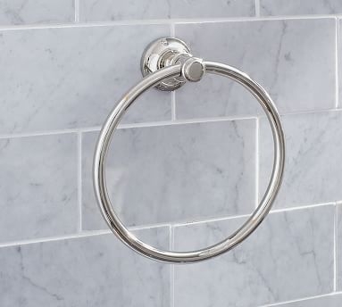 Hayden Towel Ring, Polished Nickel Finish - Image 1