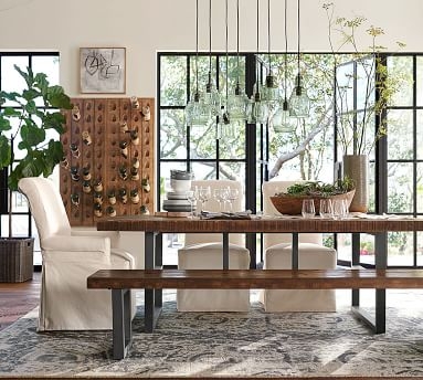 Griffin Reclaimed Wood Dining Table, Reclaimed Pine, 86" L x 38" W - Image 2