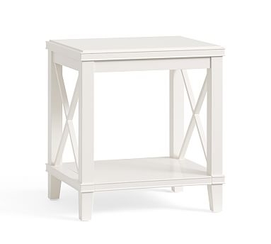 Cassie Side Table, Sky White - Image 1