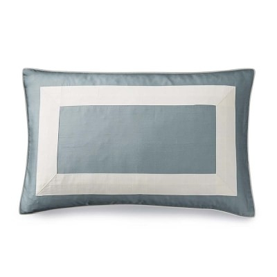 Silk Border Pillow Cover, Blue Dawn - Image 0
