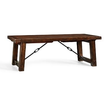 Benchwright Extending Dining Table, Rustic Mahogany, 86" - 122" L - Image 0