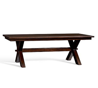 Toscana Extending Dining Table, Large 88.5" - 124.5" L, Alfresco Brown - Image 1