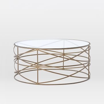 Sculptural Brass Coffee Table - Image 1