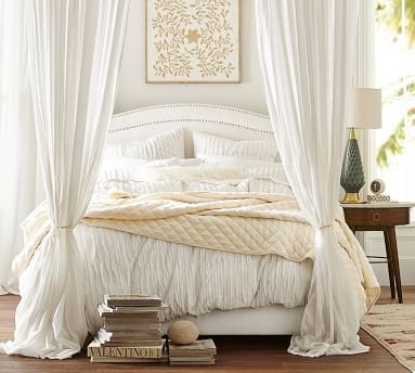 Camille Duvet Cover, Queen, White - Image 1