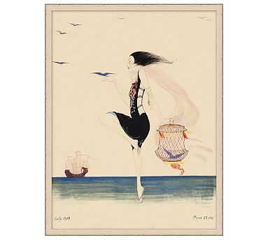 Beach Gypsy Framed Print, 19 x 25" - Image 1