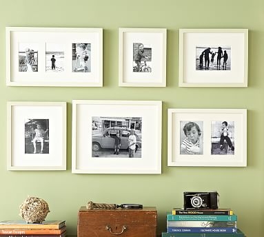 Gallery in a Box, Modern White Frames, Set of 6 - Image 1