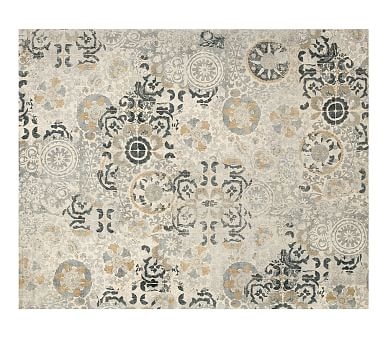 Talia Printed Rug, 8x10', Gray Multi - Image 0