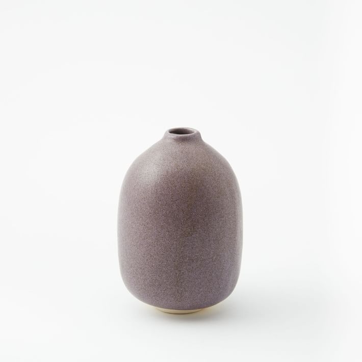 Judy Jackson Tiny Stoneware Bottles - Oval, Grape - Image 0