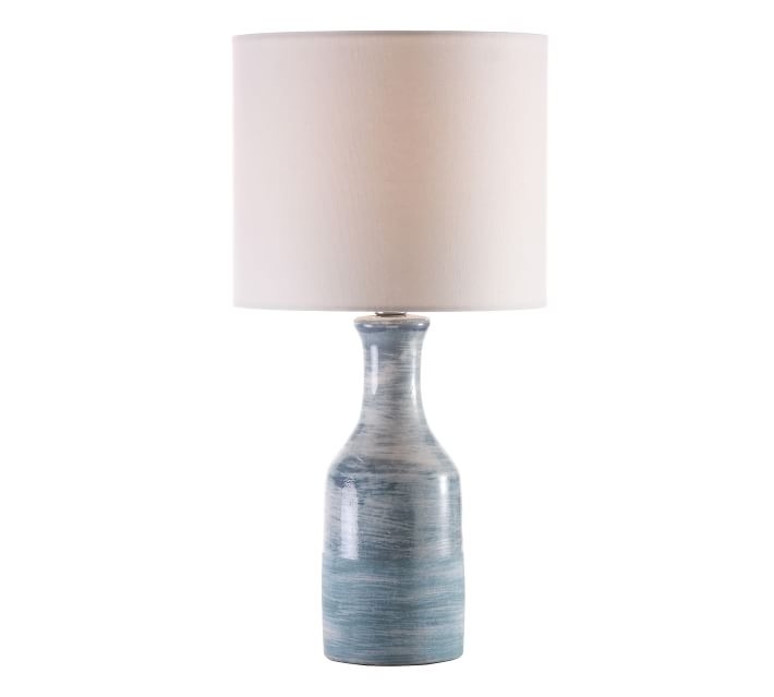 Melrose Table Lamp, Blue Swirl - Image 1