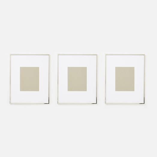 Gallery Frames - Polished Nickel- Set of 3 - Image 0