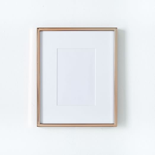 Metal Tabletop Frame - Rose Gold - 4" x 6" (8" x 10" without mat) - Image 0