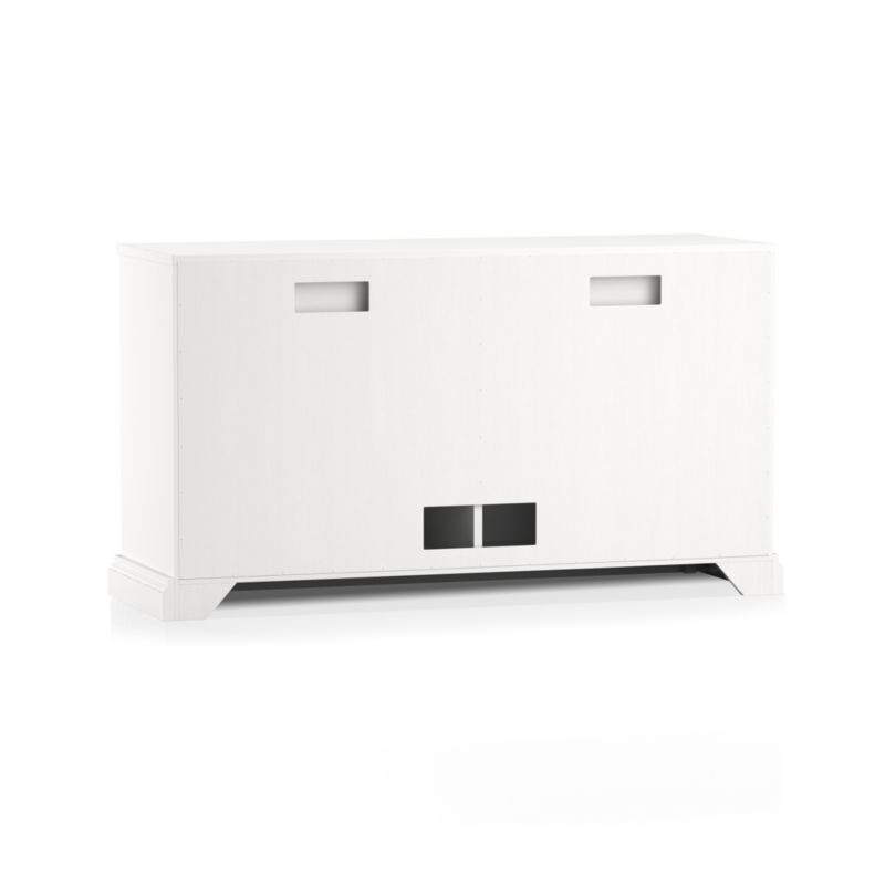 Cameo 62" White Modular Media Console with Glass Doors- backordered until June - Image 4
