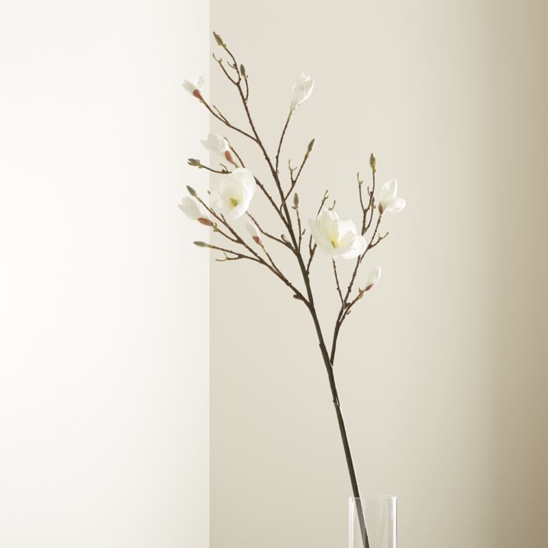 Artificial Magnolia Flower Branch - Image 1