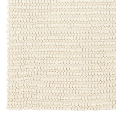 Textured Wool Rug, 5x8', Natural - Image 1