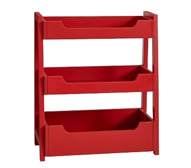 Small Spaces Ladder Bookcase, Retro Red - Image 0