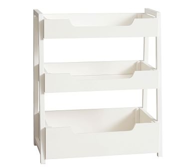 Small Spaces Ladder Bookcase, Simply White - Image 0