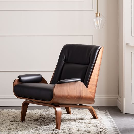 Paulo Bent Ply Leather Chair - Image 3