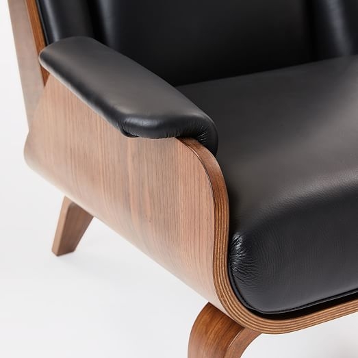 Paulo Bent Ply Leather Chair - Image 4