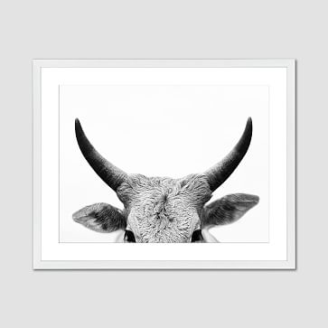 Minted for west elm, Bull Horns, 30"x40" - Image 1