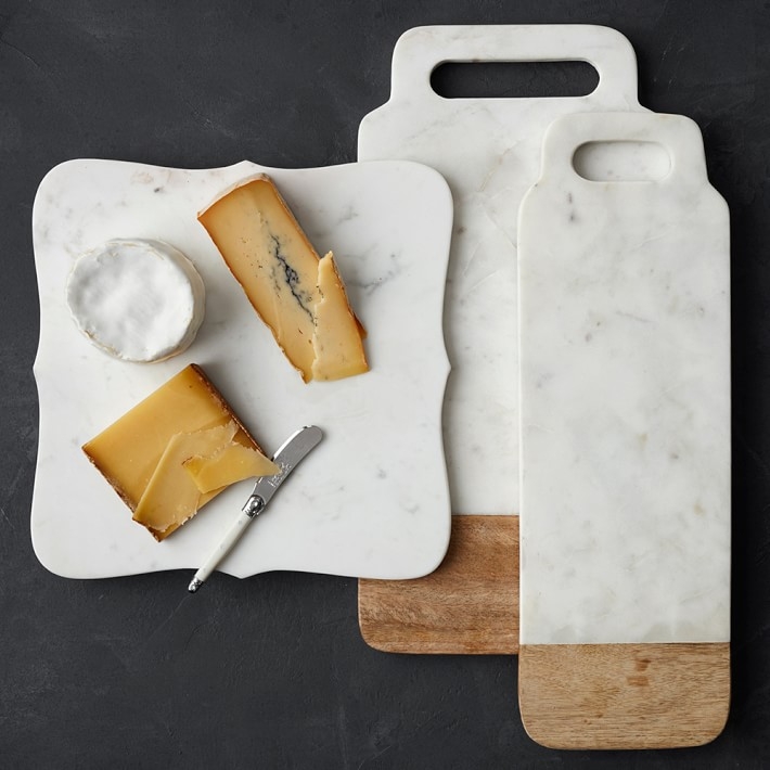 Scalloped White Marble Cheese Board - Image 0