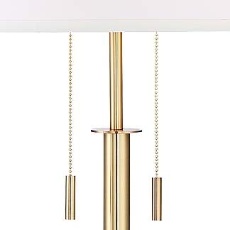 Possini Euro Encino Antique Brass Tripod Floor Lamp - Image 2