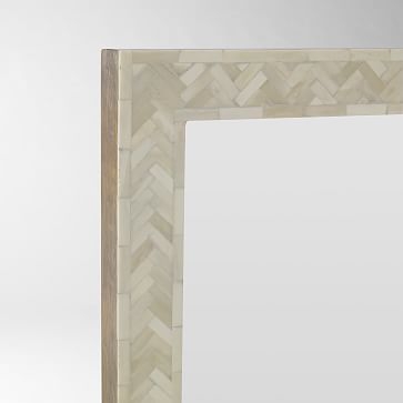 Parsons Wall Mirror, Large, Bone Inlay, 36"X54" - Image 1