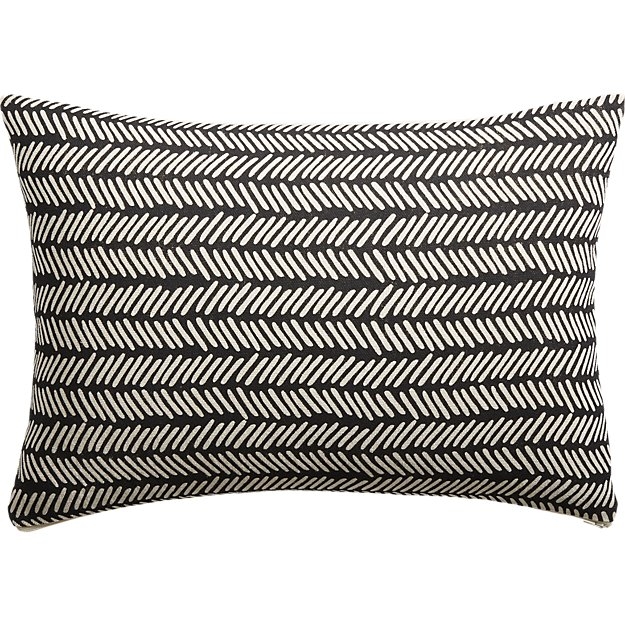 18"x12" dash black and white pillow - Image 1