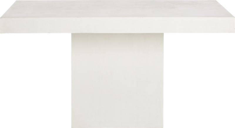 Fuze Ivory White Stone Dining Table - Image 1