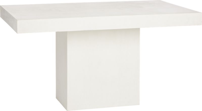 Fuze Ivory White Stone Dining Table - Image 2