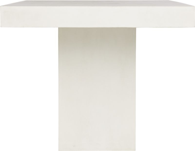 Fuze Ivory White Stone Dining Table - Image 3