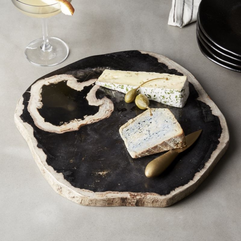 Ring Petrified Wood Serving Board - Image 1