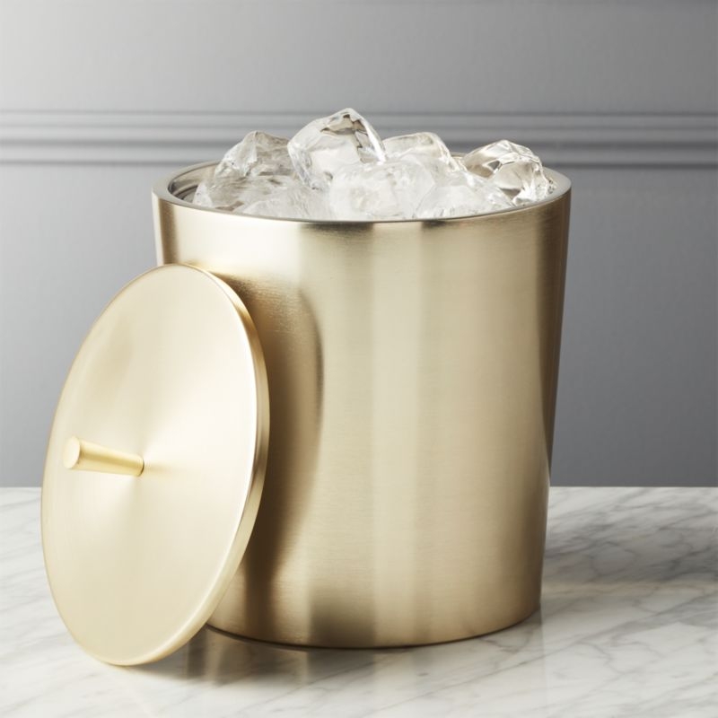 Neil Champagne Gold Ice Bucket - Image 1