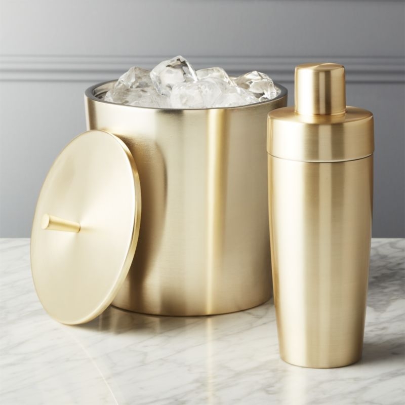 Neil Champagne Gold Ice Bucket - Image 2