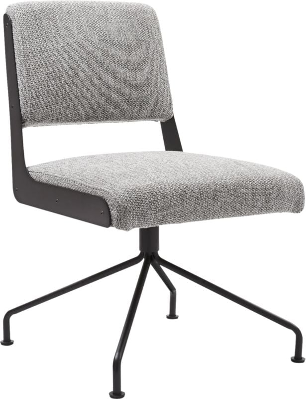 Rue Cambon Grey Tweed Office Chair - Image 0