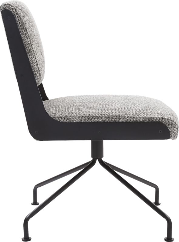 Rue Cambon Grey Tweed Office Chair - Image 5
