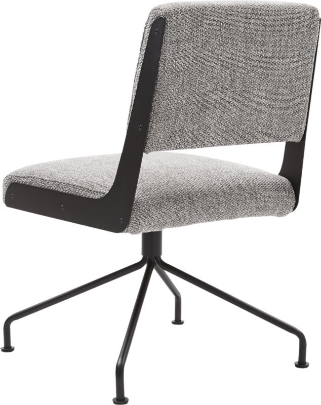 Rue Cambon Grey Tweed Office Chair - Image 3