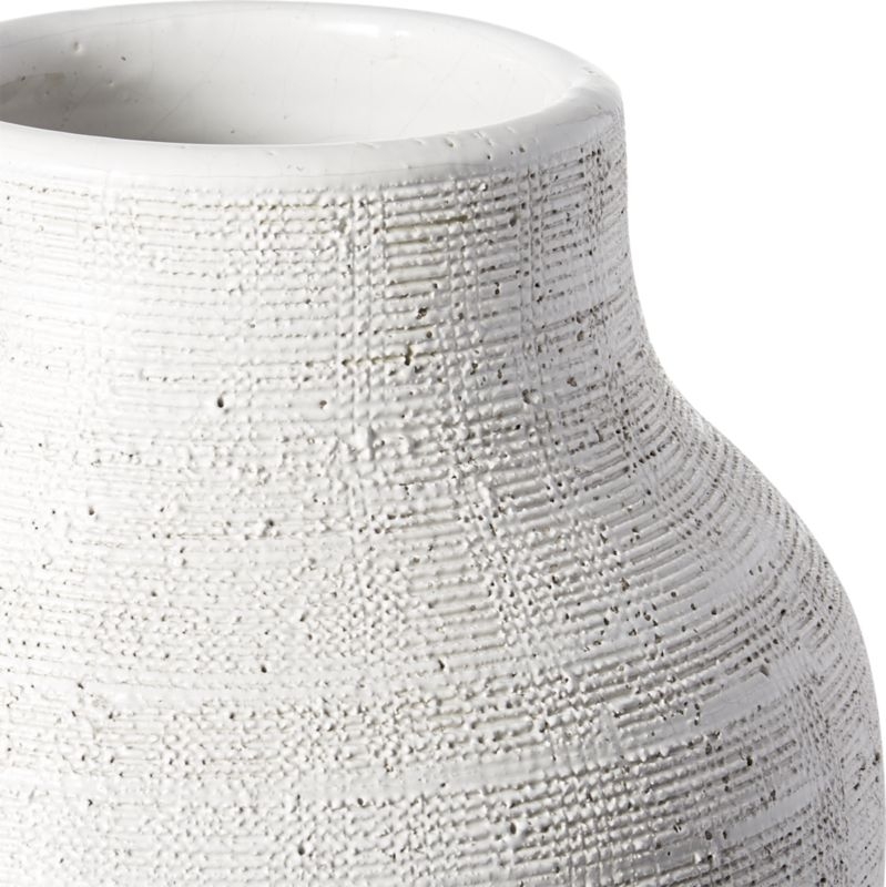 Burlap White Vase - Image 3