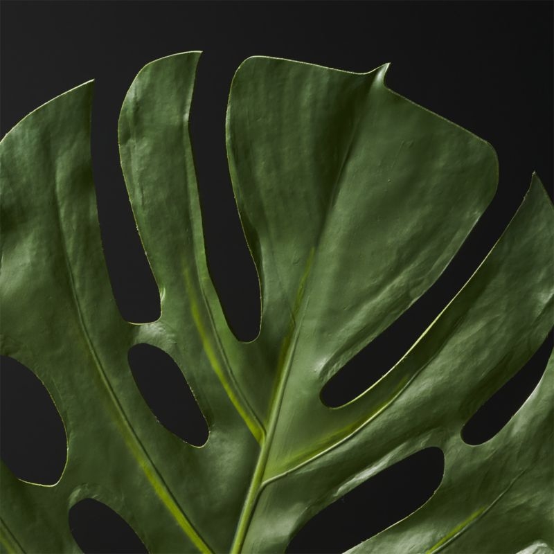 Large Faux Monstera Leaf - Image 1